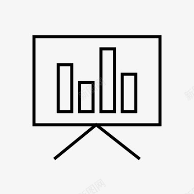 条形图商业图表图标图标