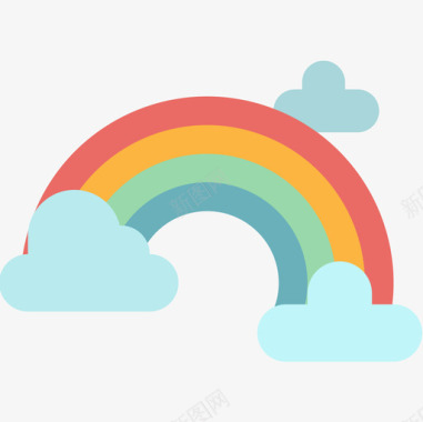 彩虹149号天气平坦图标图标