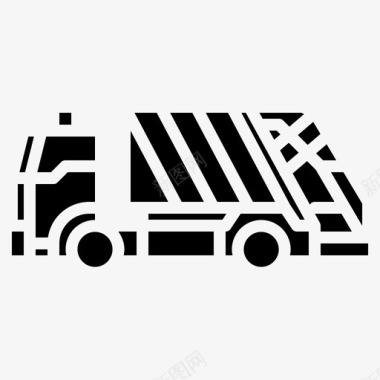 垃圾车集装箱自卸卡车图标图标