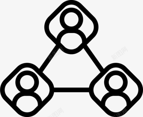 网络通信群组图标图标