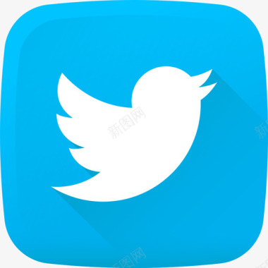 Twitter社交媒体标识3彩色图标图标
