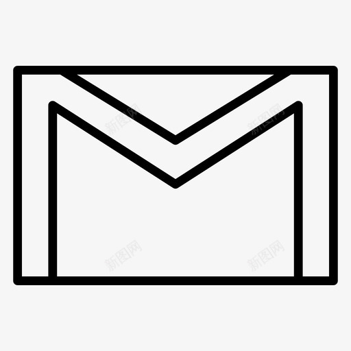 电子邮件纸张阅读图标svg_新图网 https://ixintu.com 办公室 工作 文具 电子邮件 纸张 阅读