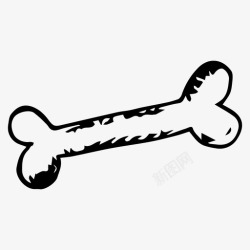 简笔骨骼骨头骨骼素描图标高清图片