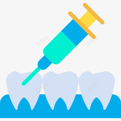 麻醉牙科14扁平图标svg_新图网 https://ixintu.com 扁平 牙科 麻醉