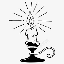 炼金术士炼金术士蜡烛火光图标高清图片
