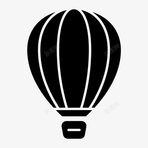 热气球飞行运输图标svg_新图网 https://ixintu.com 字形 热气球 车辆 运输 飞行