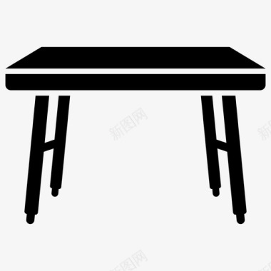 书桌家具现代桌子图标图标