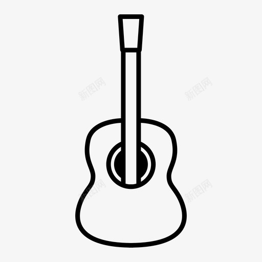 原声吉他艺术乐器图标svg_新图网 https://ixintu.com 乐器 原声 吉他 艺术 音乐