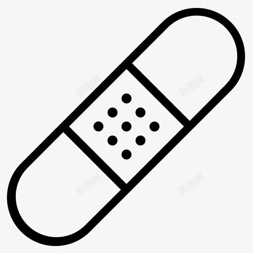 石膏医院医药图标svg_新图网 https://ixintu.com 伤口 医药 医院 石膏 解剖和生物学 贴片