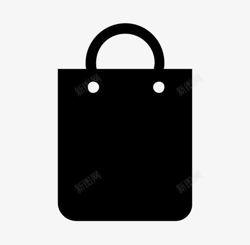购物袋手提袋图标svg_新图网 https://ixintu.com 手提袋 购物袋