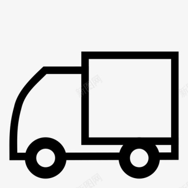 卡车交货装运图标图标