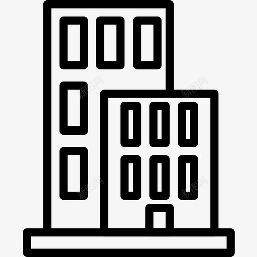 96号建筑线性图标svg_新图网 https://ixintu.com 96号 建筑 线性