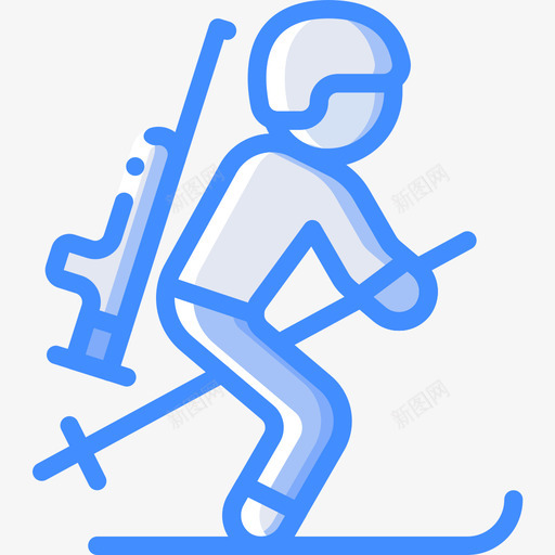 两项全能运动员冬季运动29蓝色图标svg_新图网 https://ixintu.com 两项 全能 冬季运动 蓝色 运动员