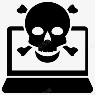海盗黑客表情符号黑客图标图标