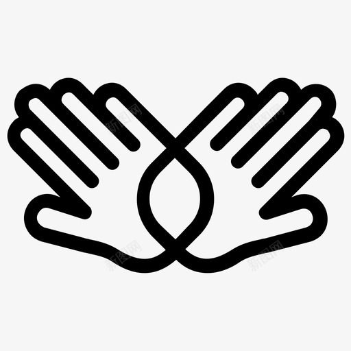 手势动作帮助之手图标svg_新图网 https://ixintu.com 人类 动作 帮助之手 手势 生命 生命进化和死亡线图标