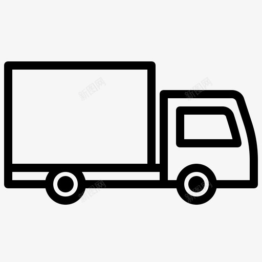送货车汽车运输图标svg_新图网 https://ixintu.com 汽车 货车 车辆 运输 送货