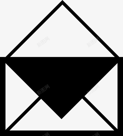 邮件信封信件图标svg_新图网 https://ixintu.com 信件 信封 包裹 邮件