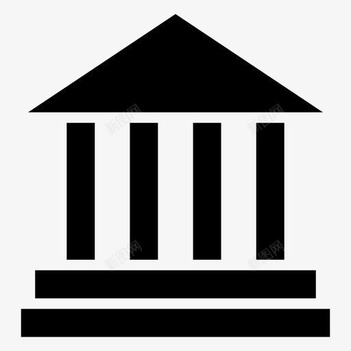 银行银行大楼银行服务图标svg_新图网 https://ixintu.com 大楼 服务 用户界面 银行
