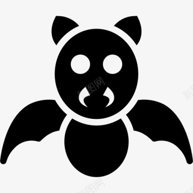 蝙蝠万圣节91填充图标图标