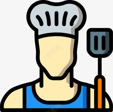 厨师烤肉4原色图标图标