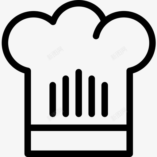 厨师帽厨房47直线型图标svg_新图网 https://ixintu.com 厨师 厨房 直线 线型