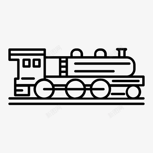 机车旧的小道图标svg_新图网 https://ixintu.com 小道 旧的 机车 火车 运输