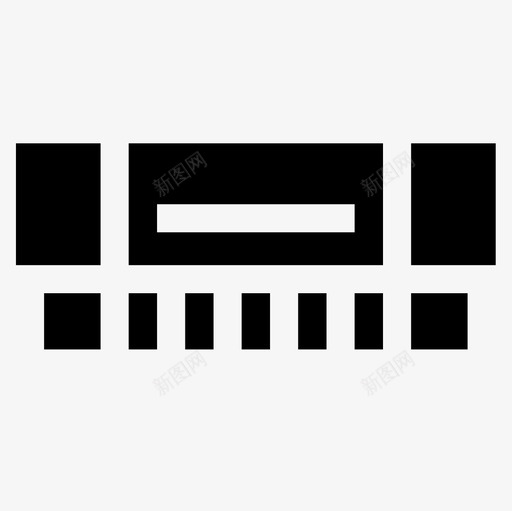 口琴音乐和乐器13填充图标svg_新图网 https://ixintu.com 乐器 口琴 填充 音乐