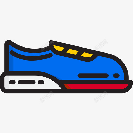 跑鞋16号跑步鞋线性颜色图标svg_新图网 https://ixintu.com 16号 线性 跑步 跑鞋 颜色