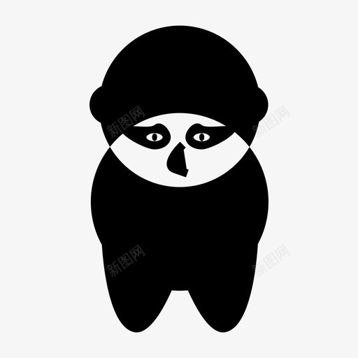 熊猫人动物表情符号图标svg_新图网 https://ixintu.com 动物 收藏符号 熊猫人 熊猫收藏 表情符号