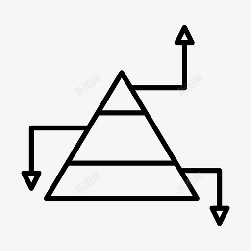 金字塔战略商业营销图标svg_新图网 https://ixintu.com 三角 商业 营销 金字塔战略