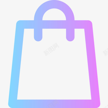 购物袋用户界面40渐变图标图标
