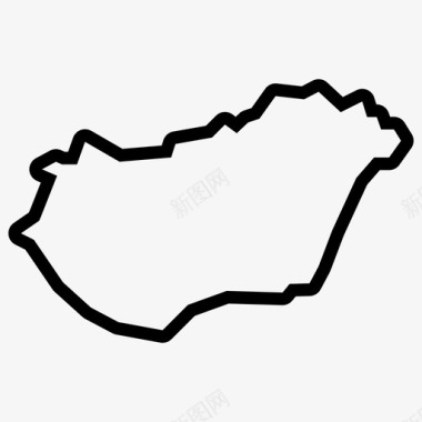 匈牙利地图布达佩斯欧洲图标图标