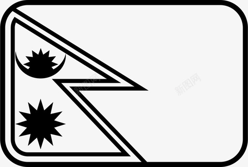 尼泊尔国旗国家npl图标图标
