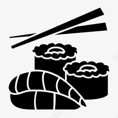 寿司筷子吃图标图标