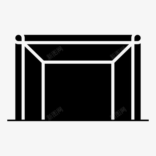 守门员足球足球进球图标svg_新图网 https://ixintu.com 体育场 守门员 实心 足球 进球