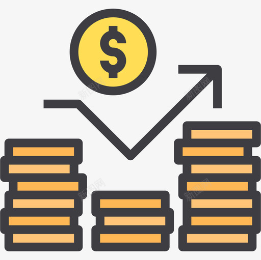 利润银行和金融22线性颜色图标svg_新图网 https://ixintu.com 利润 线性颜色 银行和金融22