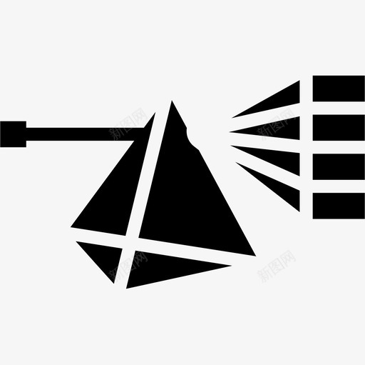 棱镜大学5实心图标svg_新图网 https://ixintu.com 大学 实心 棱镜