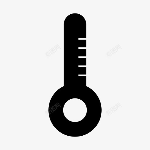 温度计测量疾病图标svg_新图网 https://ixintu.com 图标 字形 测量 温度 温度计 温暖 疾病
