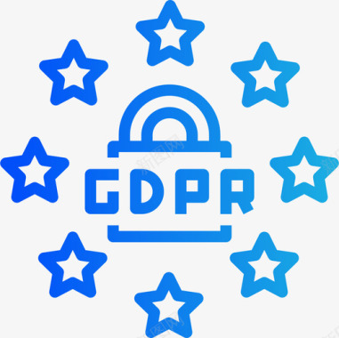 标志gdpr16渐变图标图标