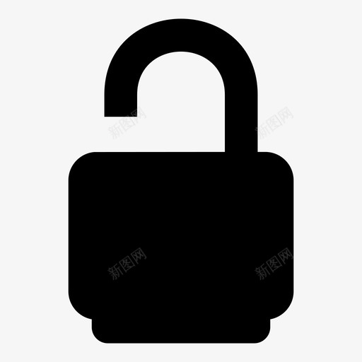 开锁钥匙挂锁图标svg_新图网 https://ixintu.com 安全 开锁 挂锁 私人 秘密 钥匙
