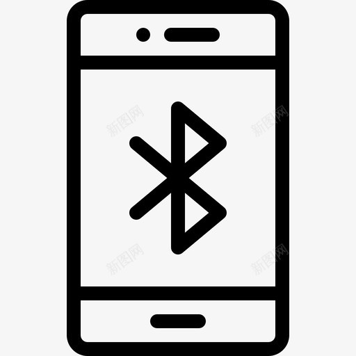 智能手机电话12线性图标svg_新图网 https://ixintu.com 手机 智能 电话 线性