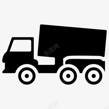 自卸卡车运输卡车农作物运输图标图标
