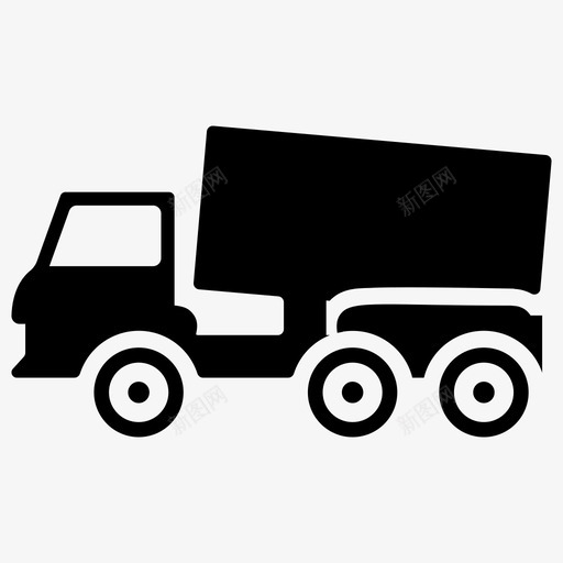 自卸卡车运输卡车农作物运输图标svg_新图网 https://ixintu.com 农业 农作物 农用 卡车 固体 图标 有机 自卸 货物 运输