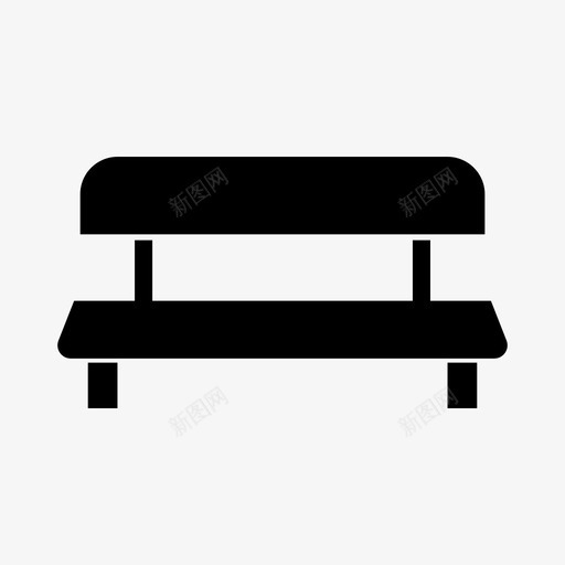 长凳椅子座位图标svg_新图网 https://ixintu.com 图标 坐下 坐着 字形 座位 椅子 等候 长凳