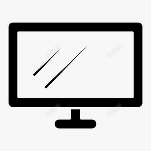 显示器计算机lcd图标svg_新图网 https://ixintu.com lcd 图标 字形 屏幕 显示器 计算机