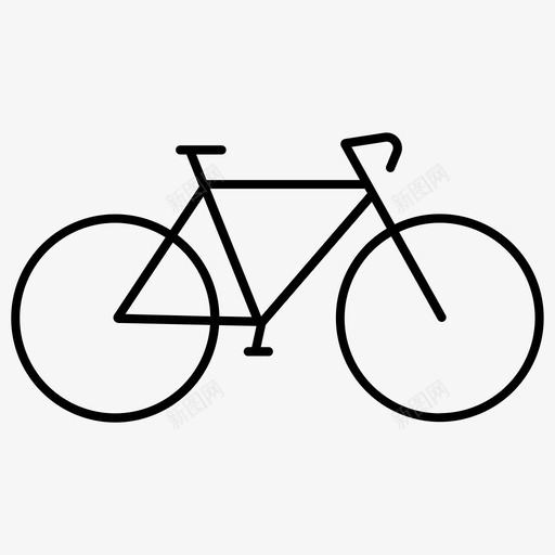 自行车运动两轮车图标svg_新图网 https://ixintu.com 两轮 度假 自行车 运动