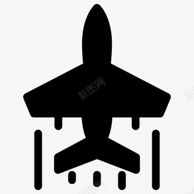 空客飞机航空运输图标图标