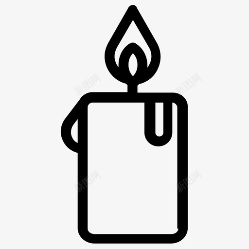 蜡烛燃烧的蜡烛烛光图标svg_新图网 https://ixintu.com 人类 和平 火焰 烛光 燃烧的蜡烛 生命 生命进化和死亡线图标 蜡烛