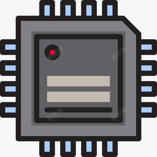 Cpu计算机19线性彩色图标svg_新图网 https://ixintu.com Cpu 线性彩色 计算机19