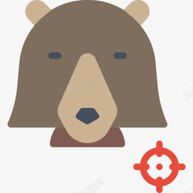 熊冒险运动15号平的图标图标